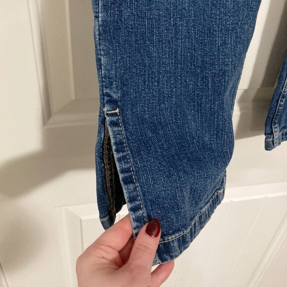 TOMMY HILFIGER Vintage straight leg blue jeans ~ XS SMALL size 4 - 6 denim pants - Picture 4 of 15